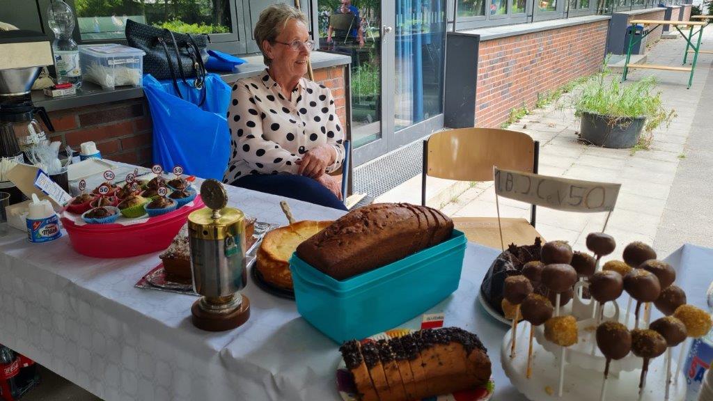 Es gab leckeren selbst gebackenen Kuchen